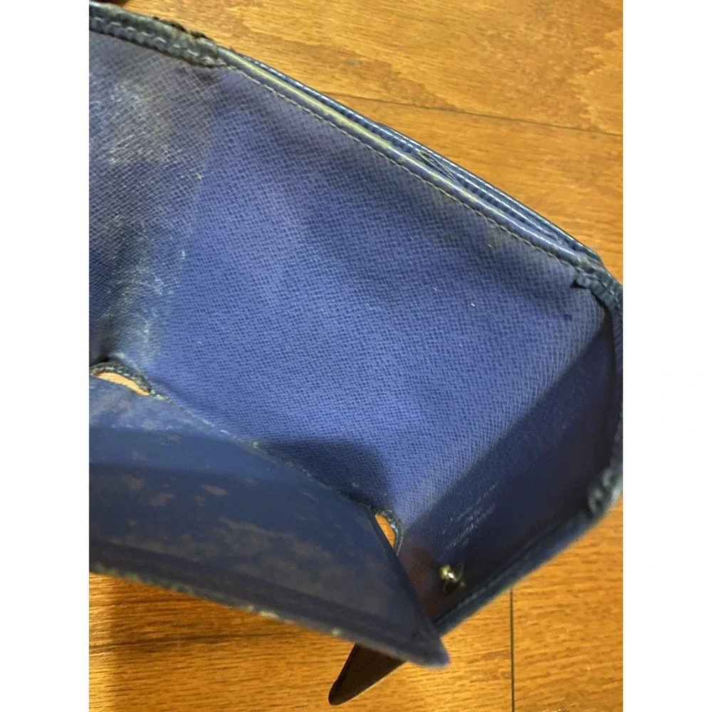 Used Lots of‎ 2 Auth Louis Vuitton Eli Leather Blue Coffee Trash Poor Condition